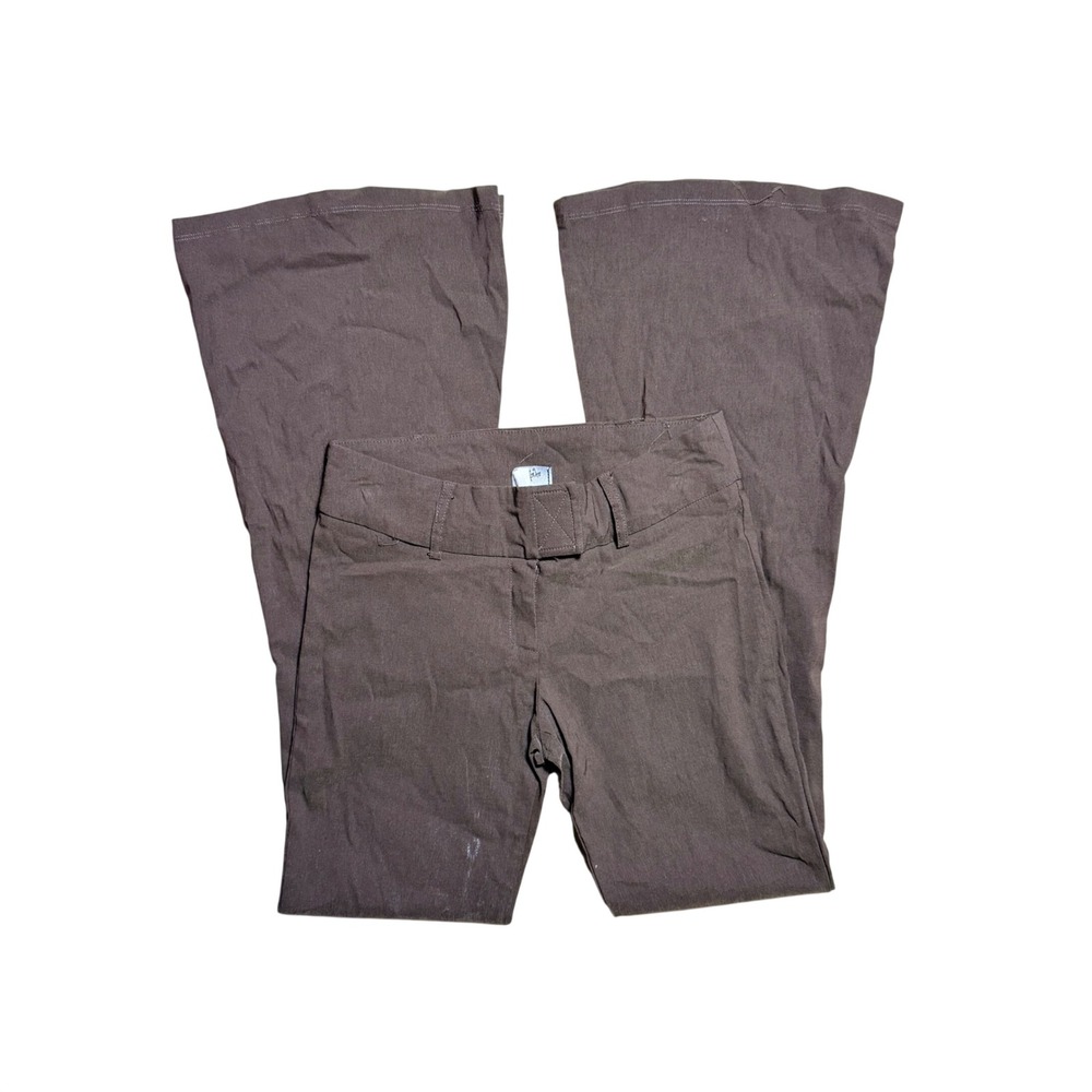 Pitaya Brown Flare Bell Bottom Pants Low Rise Y2K Style